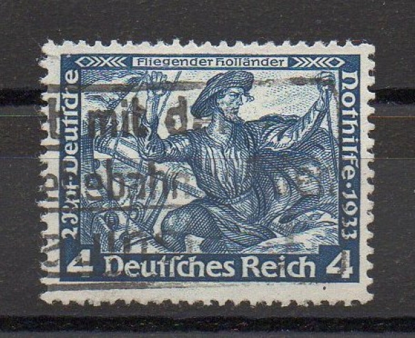 Michel Nr. 500 B, Deutsche Nothilfe 4 + 2 Pf. gestempelt.